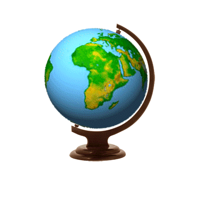 Spinning globe