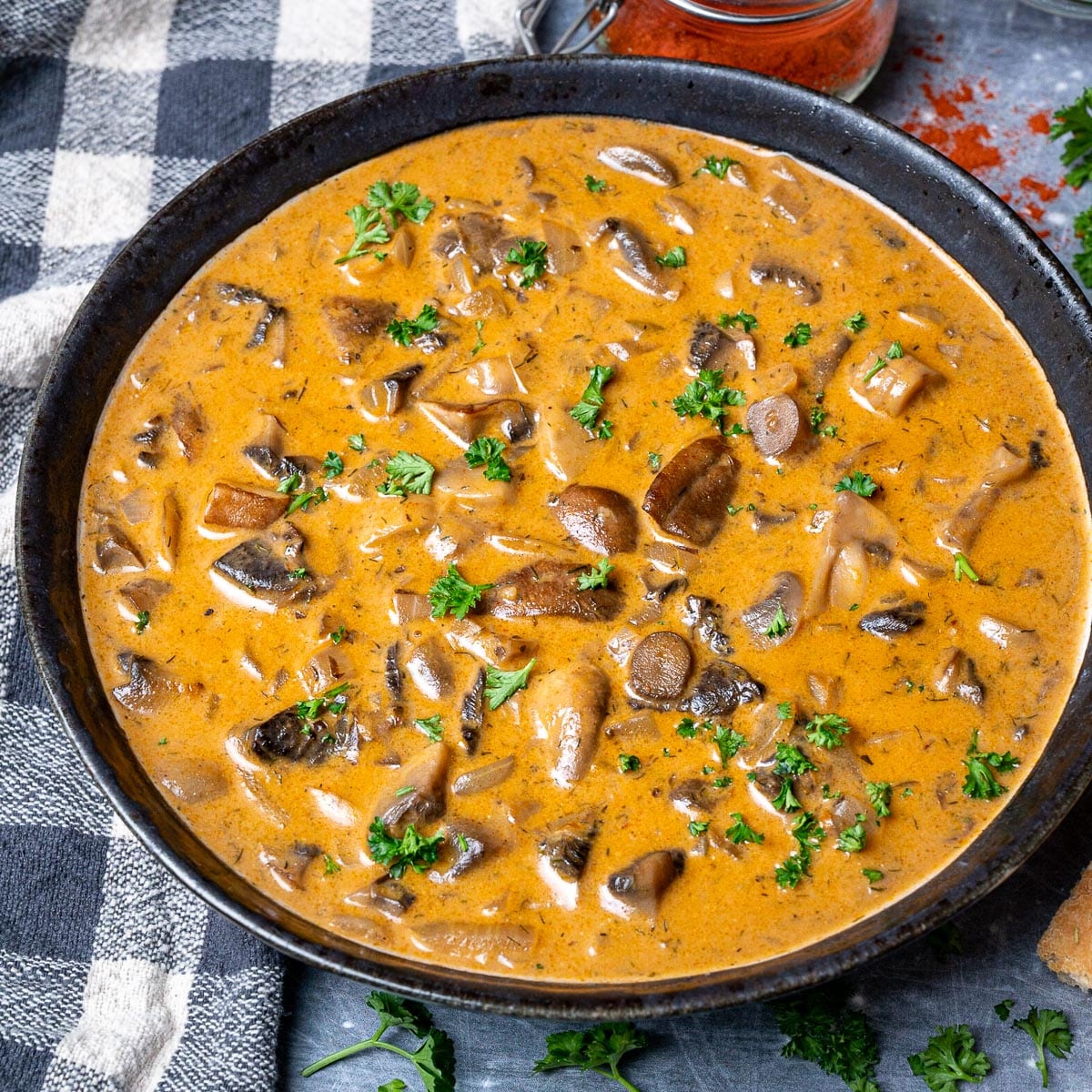 Creamy Hungarian Mushroom Soup