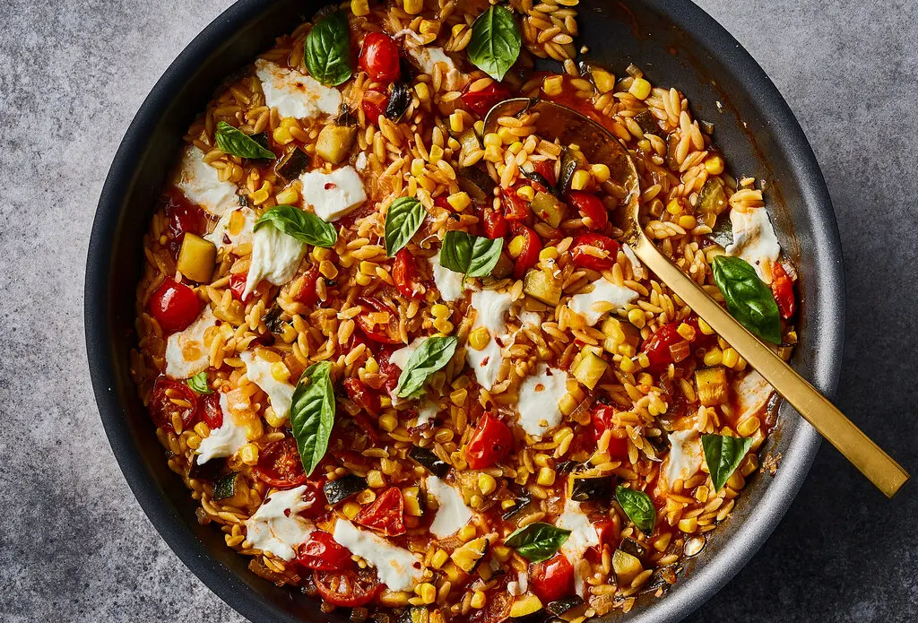 One-Pot Orzo With Tomatoes